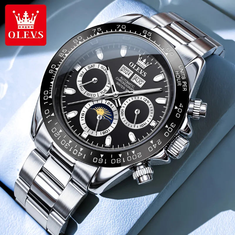 OLEVS 6654 Automatic Mechanical Watch with Calendar Display