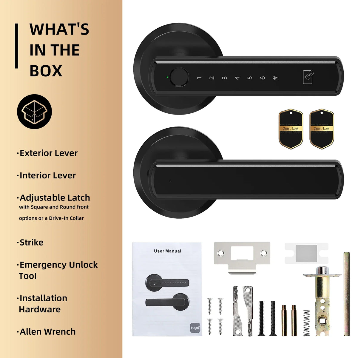 Viladepot D6 Fingerprint Smart Lock for Interior Doors