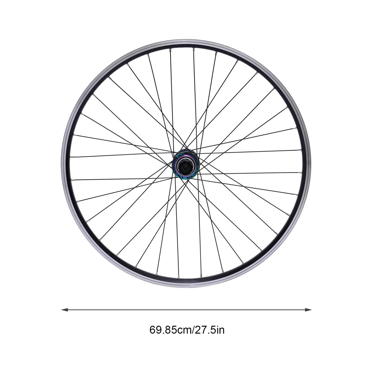 27.5-Inch MTB Quick-Release Disc Brake Wheelset, Front & Rear