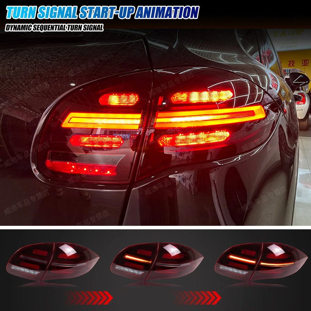 XUNDER LED Tail Light Assembly for Porsche Cayenne 958/92A, 2011-2014