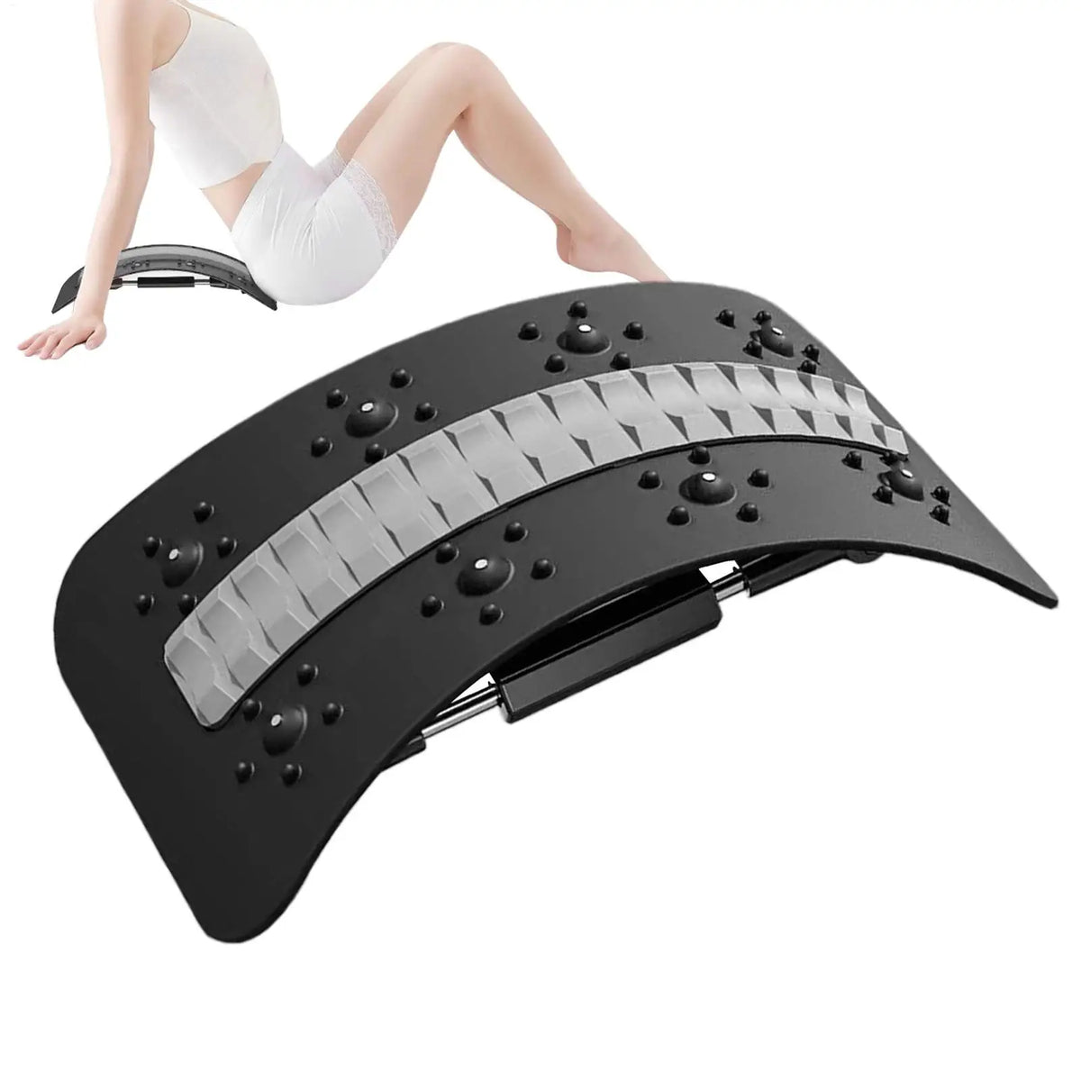 Back Stretcher Adjustable height Massager for Waist Neck Fitness Lumbar Cervical Spine Cervical Spine Support Massager equipment