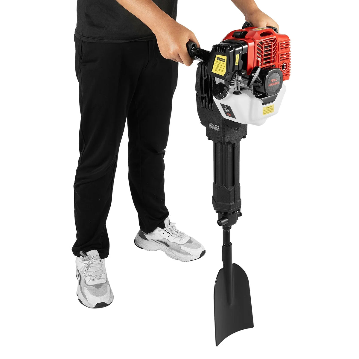 52cc Gas Powered Portable Garden Tree Digger 1900W 2-Stroke Tree Digging Machine Tree Excavator for Digging Root Cutting