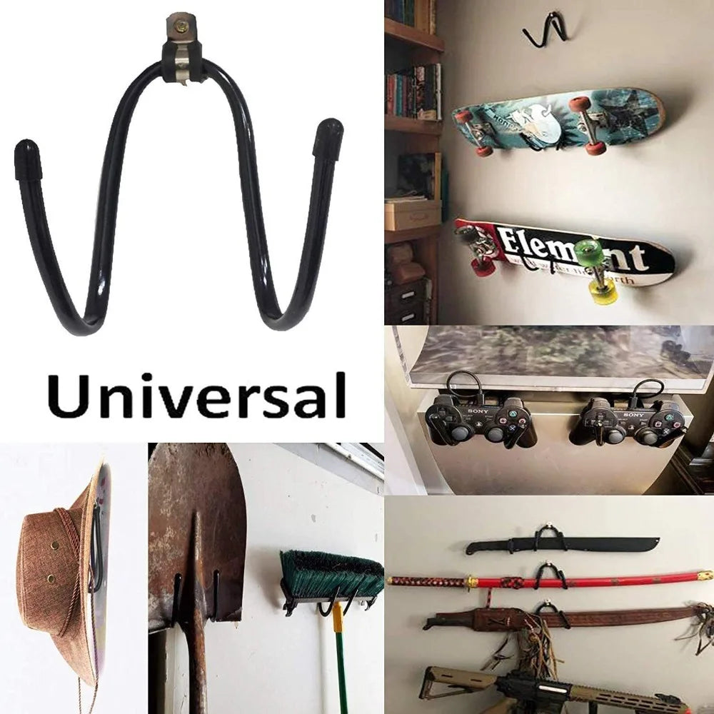1PCS Four wheel skateboard hook instrument guitar guzheng storage rack wall mounted bow and arrow rack