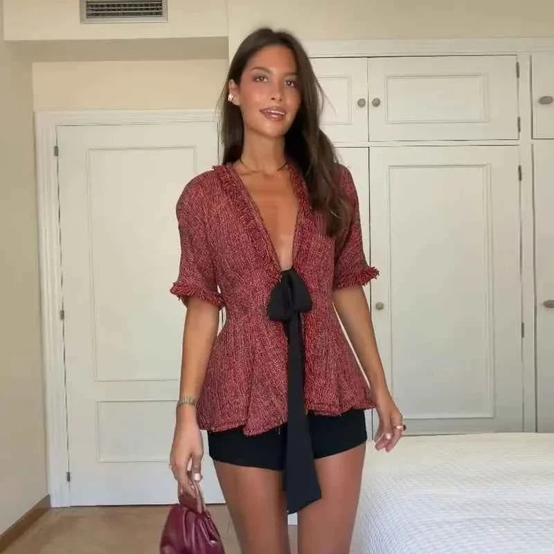 Blusa Vintage con Flecos: Elegancia y Comodidad para el Verano 2026