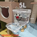 1 Set 3/5/8/10L Cartoon Pet Automatic Water Dispenser No-Electricity Auto Water Bowl Large Capacity Pet Drinking Fountain