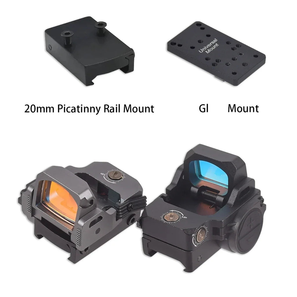 LAMBUL VISM PRO Flip-Up Red Dot Sight, 20 mm Rail and GLK Mount Options