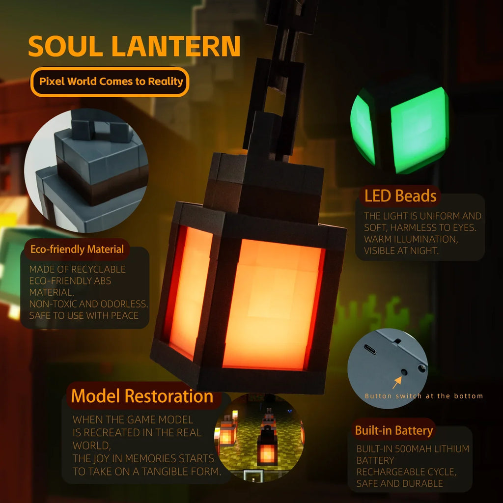 Pixel Style 16-Color Rechargeable Lantern