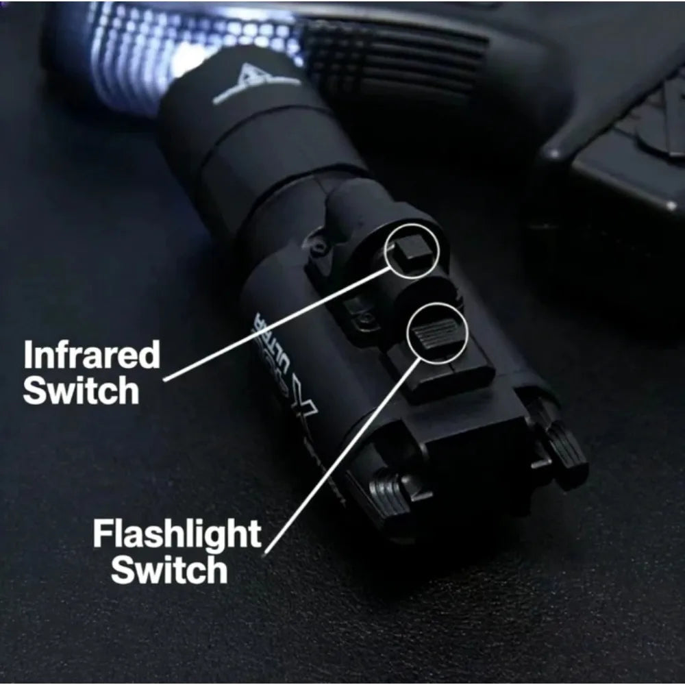 X400U Nylon Infrared Flashlight 200LM Scout Light New Color for 21mm Rail Airsoft Toy Gun