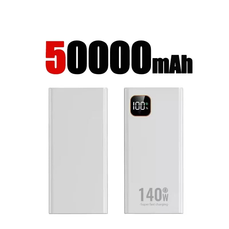 Lenovo 140W Super Fast Charging 2027 CCC Ultra Capacity 500000mAh Portable Charger Power Bank For IPhone Samsung
