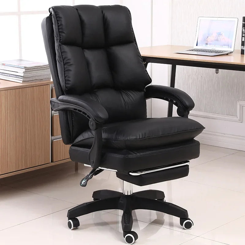 Office  Reclining Armchair with Footrest WCG Computer Gaming  Internet Cafe Gamer  bedroom study  Pink white