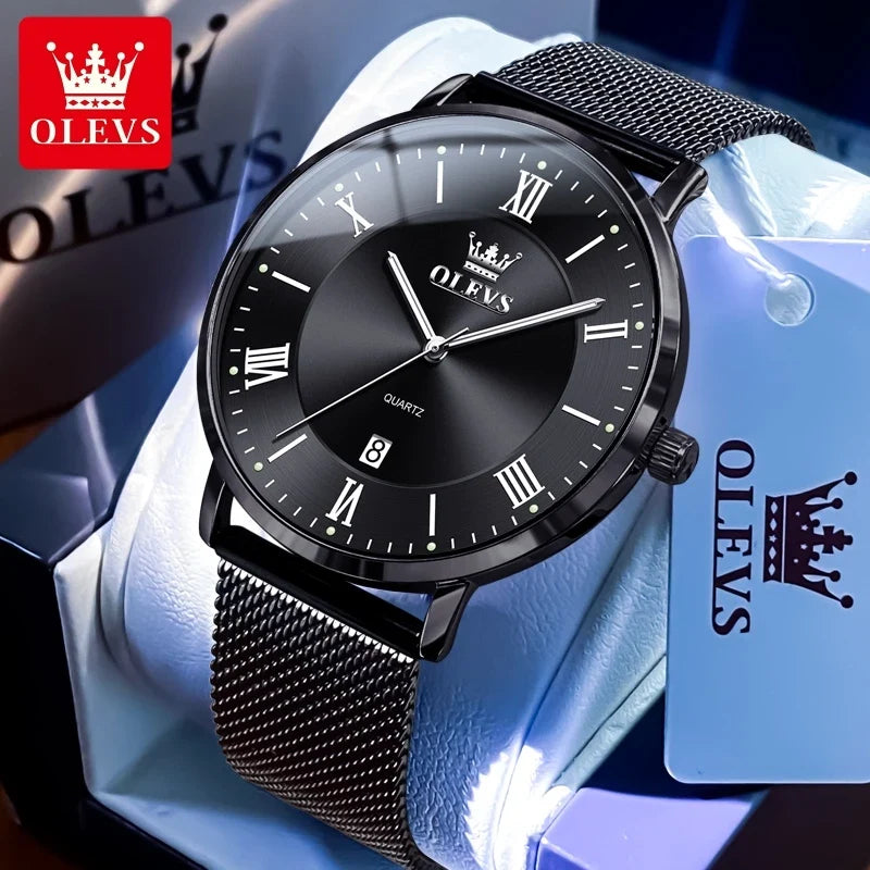 OLEVS 5623 Men’s Ultra-Thin Quartz Watch with Auto Date