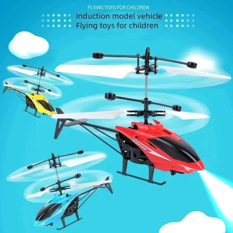 Mini Induction Hover Drone Rechargeable Flying Helicopter Safe Fall-Resistant Toy Gift for Children