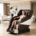 2026 Zero Gravity Full Body Massage Chair Recliner with 10 Rollers Airbags Heating Foot Massage Bluetooth Speaker, Custom
