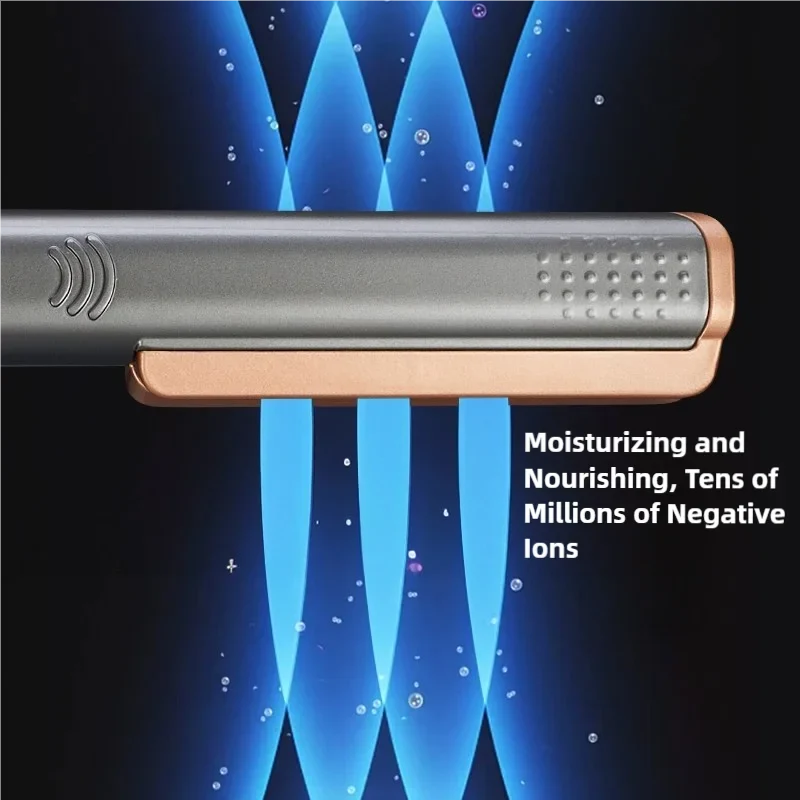 TINSOL 2-in-1 Professional Ceramic Hair Straightener Curl Ionizer with LCD Wide Panel Straightener, Temperature Adjustable