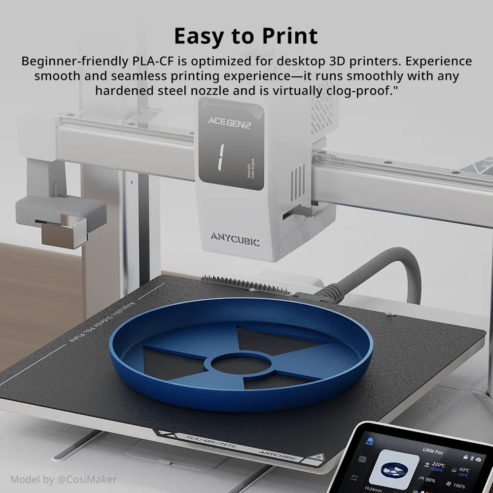 ANYCUBIC PETG-CF Carbon Fiber 3D Printer Filament
