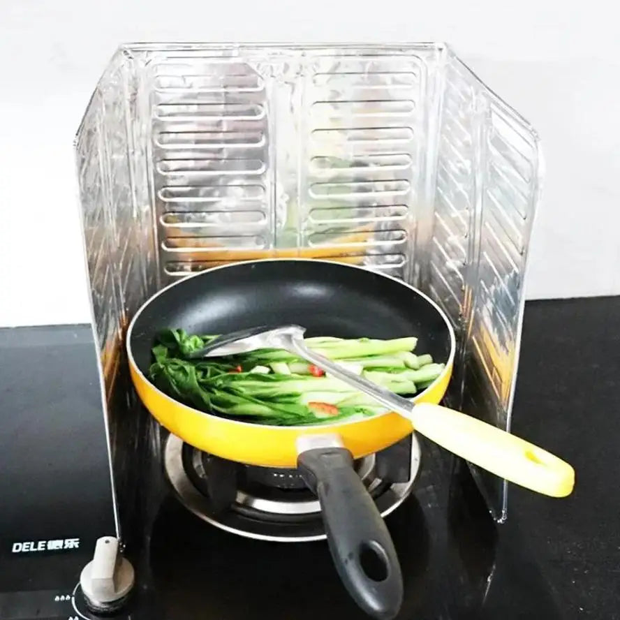 1 Pcs Kitchen Supplies Stove Oil-Proof Splash Guard Board Article Removable Cooking Frying Oil Gas Kitchenware Accessories Tools