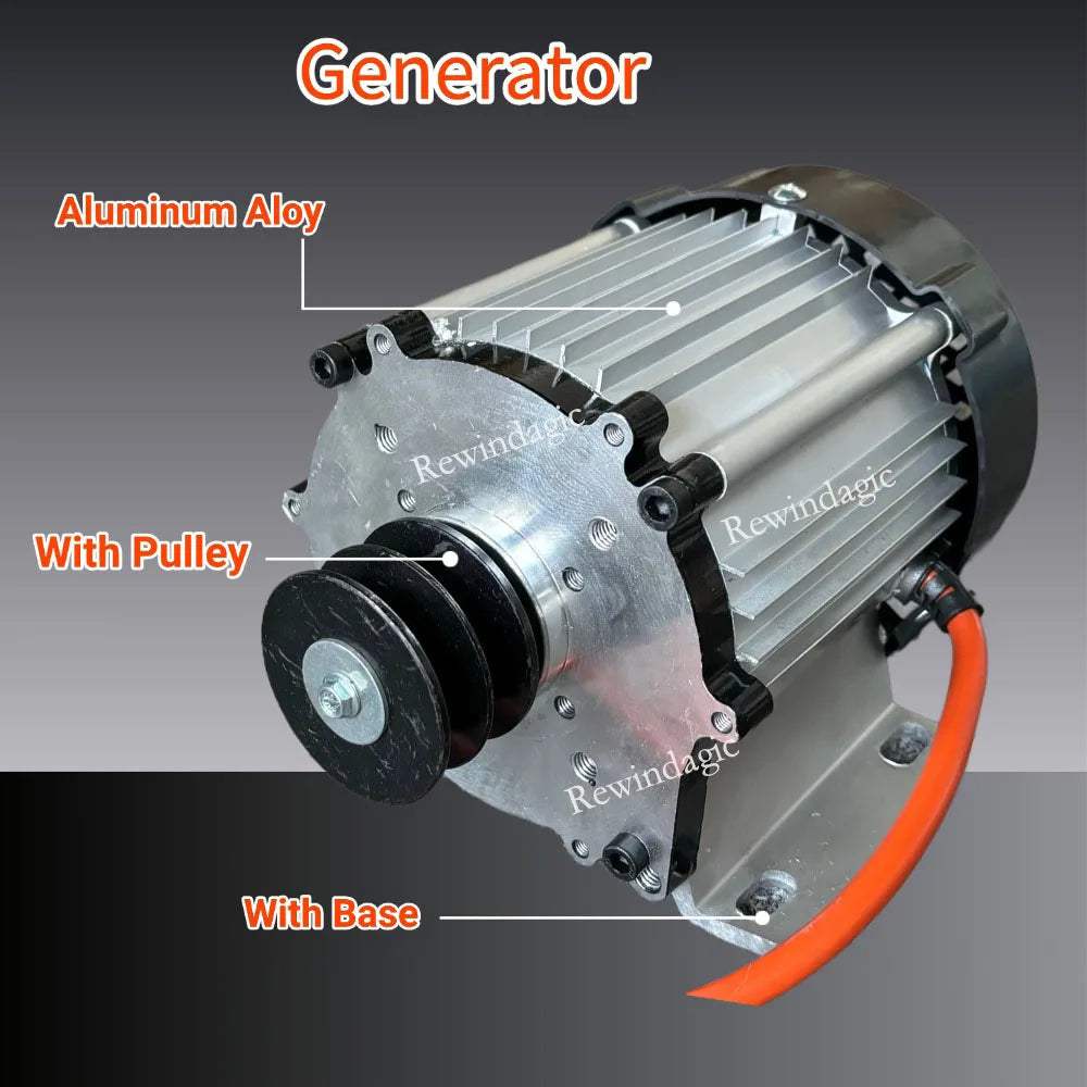 Generator 5KW 10KW 20KW 220V Single Phase Alternator High RPM Permanent Magnet Generator With VFD Electric Motor Household Load
