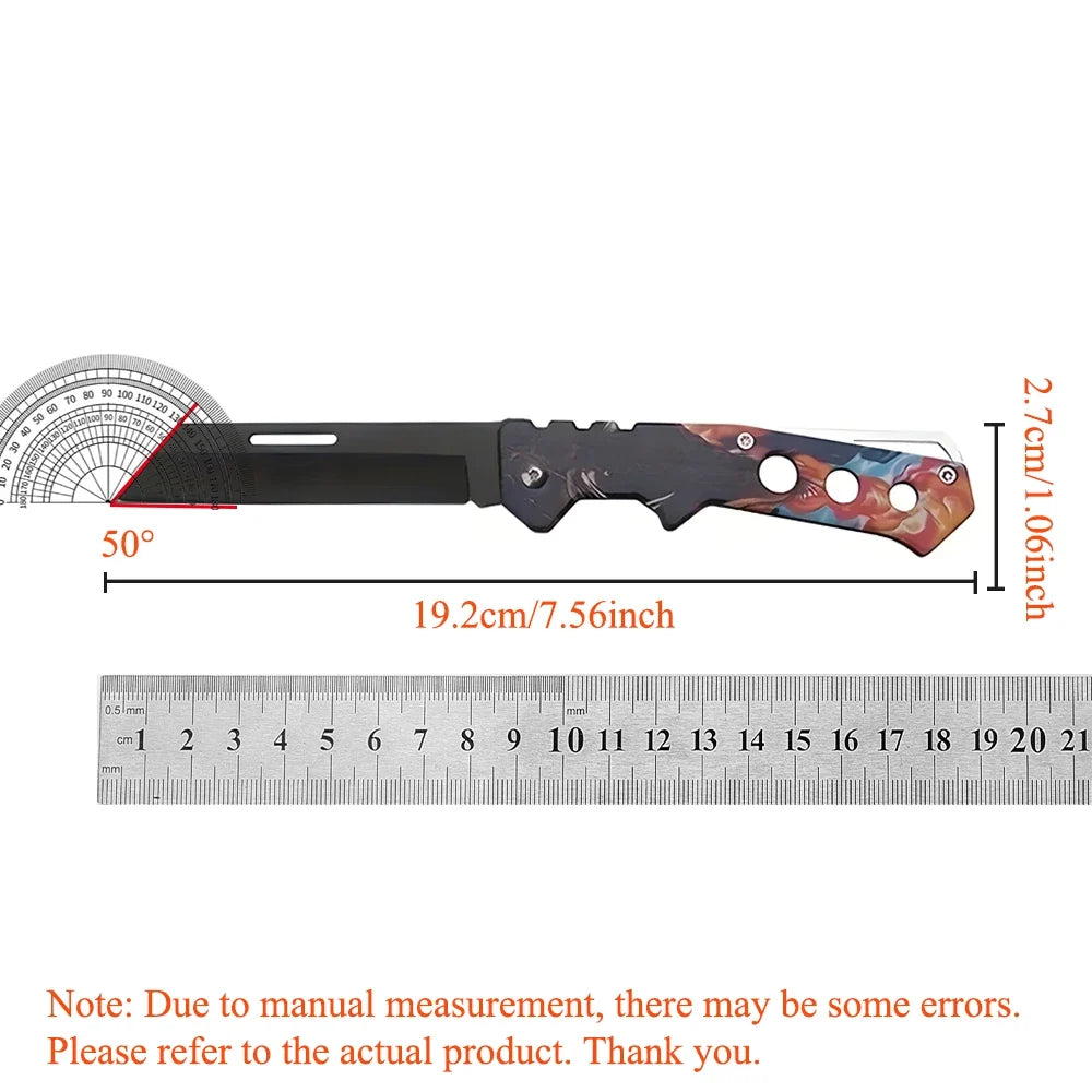 1PC Stainless Steel Folding Knife - Versatile Portable Paring Knife for Fruit, Vegetable Peeling, and Cooking