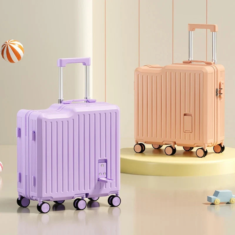 Children's luggage Six Wheels Reinforcement Can Sitting and Riding Parent Child 20-inch Boarding box Boy and Girl Trolley case