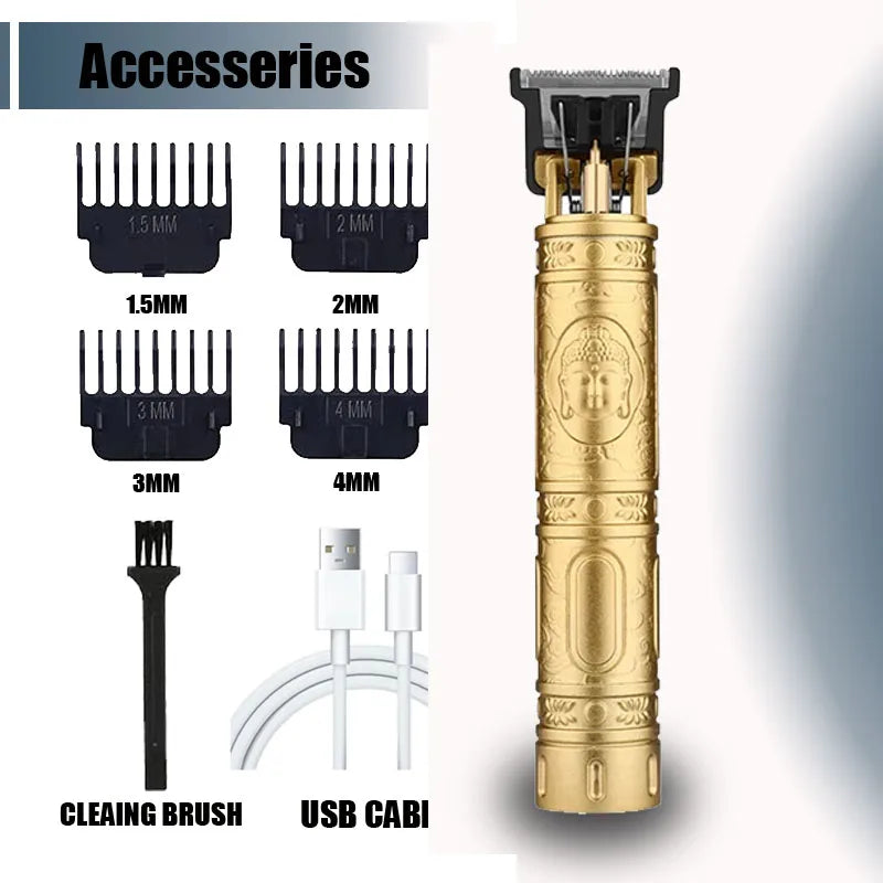 T9 Professional Hair Clipper/Accessories for Men | USB Fast Charging | Beard/Body/Hair Trimmer | Precision Electric Shaver