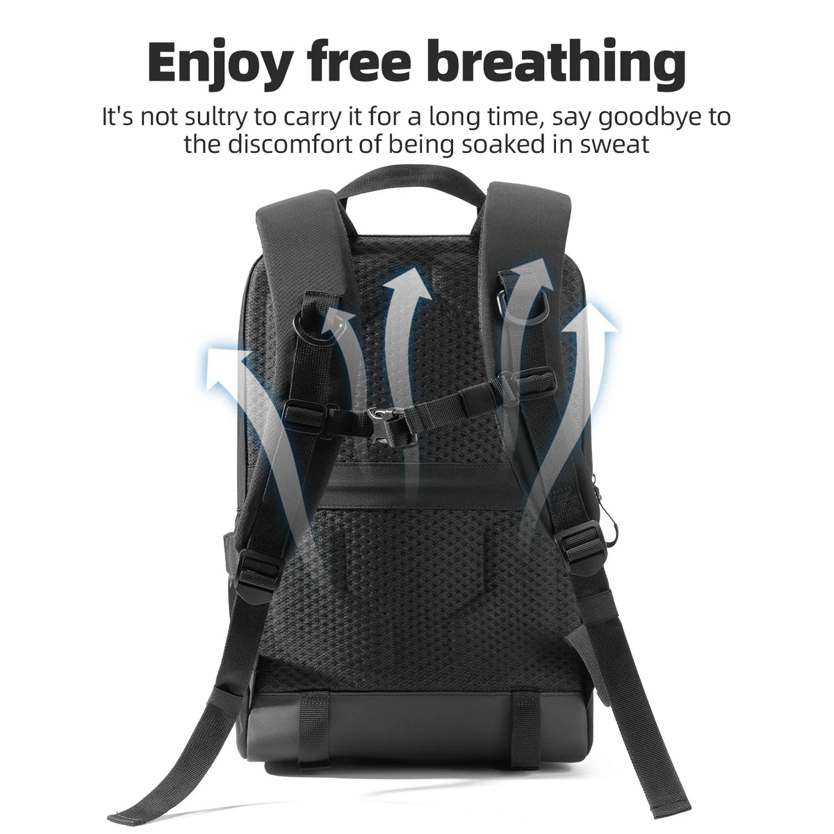 ROCKBROS Shoulder Bag 20L Large Capacity Solar Power Supply Backpack 10V USB Portable Solar Panel Outdoor Sports Hiking Backpack