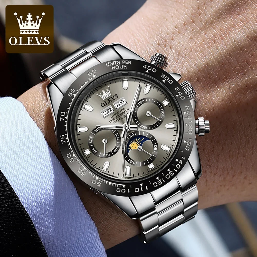 OLEVS 6654 Automatic Mechanical Watch with Calendar Display