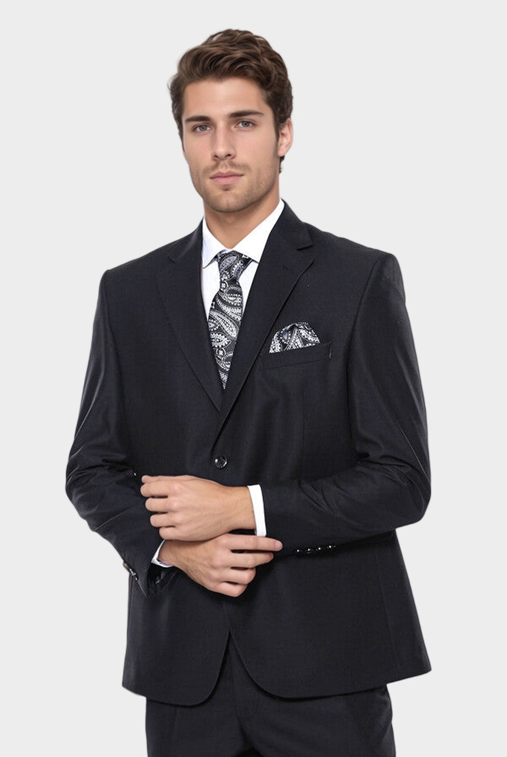 Black 4 Drop Regular Suit | Wessi