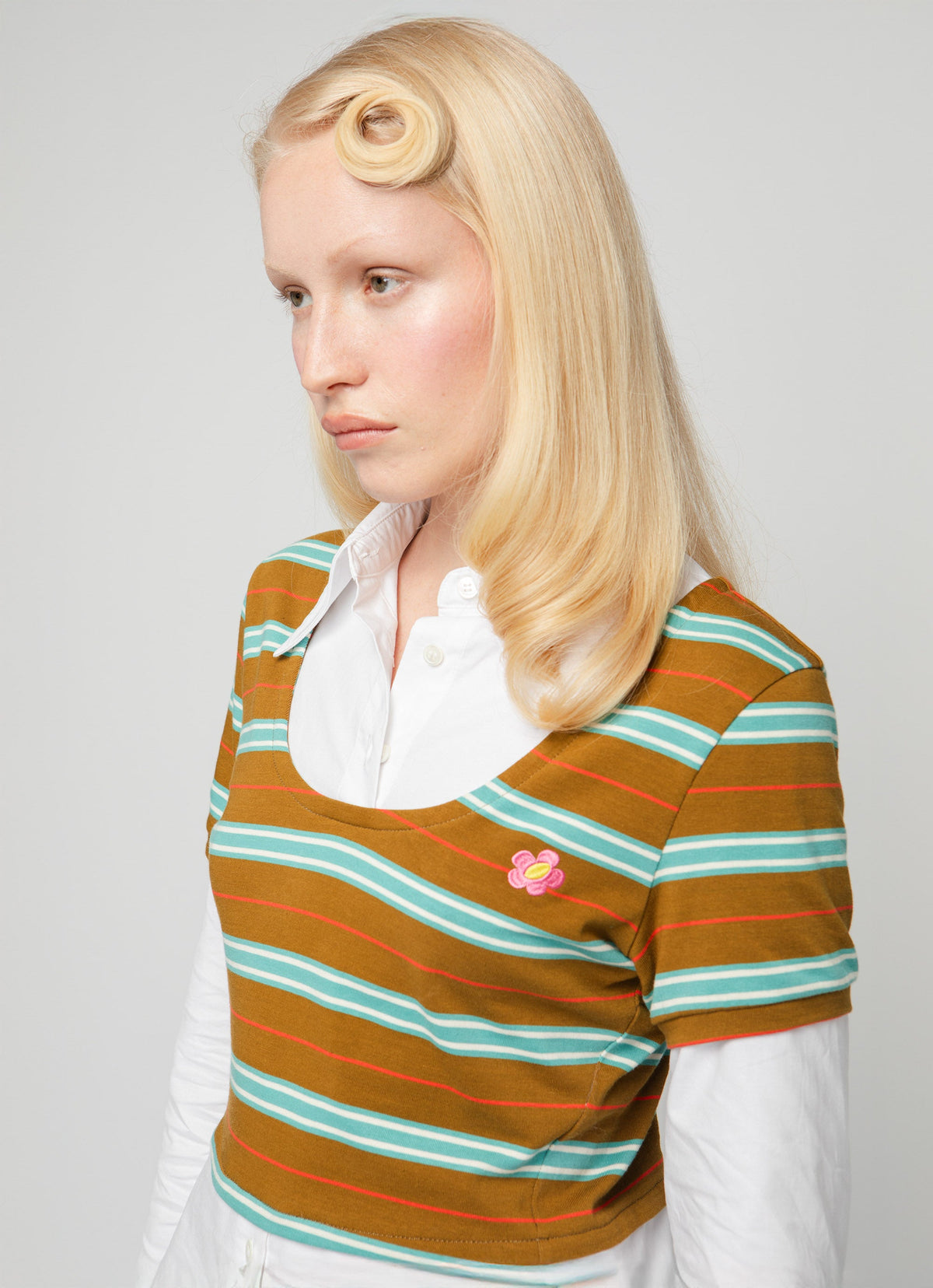 Natalia Button Down - Stripes