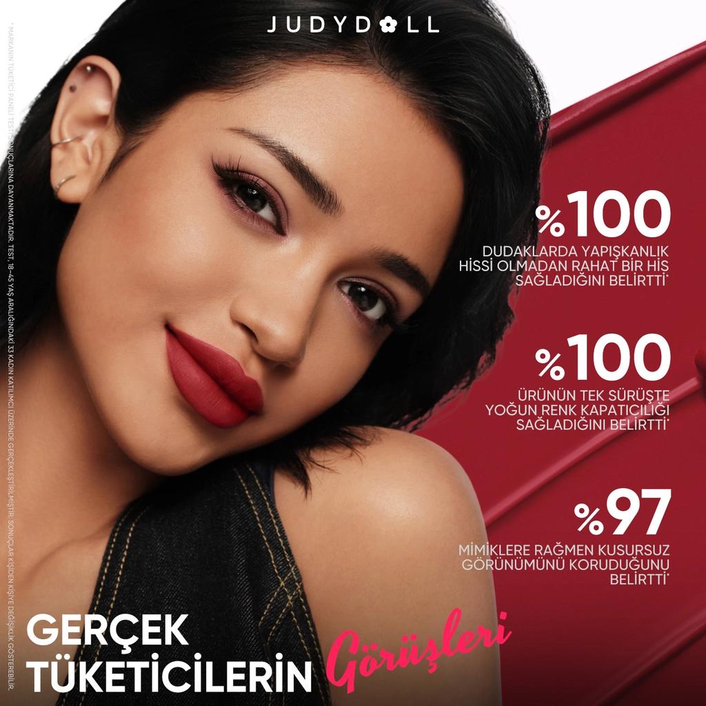 Judydoll Silky Matte Liquid Lipstick 07 Burgundy Ink 2.4g