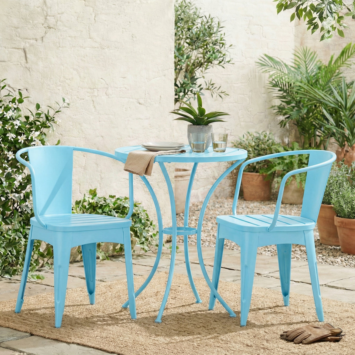 Colmar 3 Pc KD Metal Set - Matte