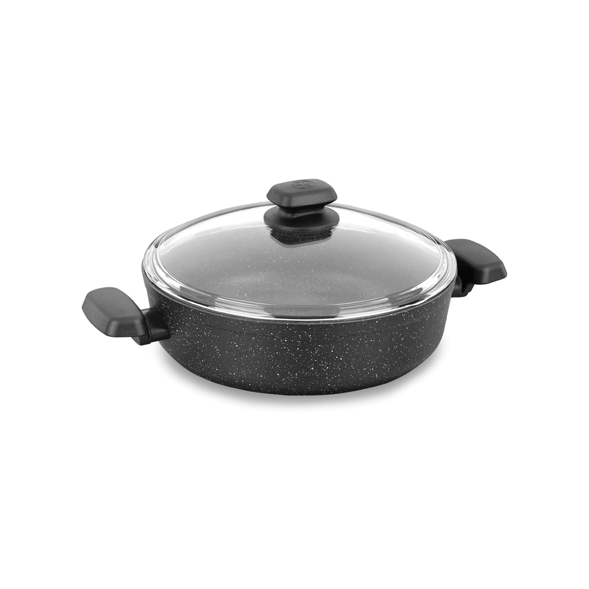 Ornella Aluminum Low Casserole 28X7.5Cm - Granite - A1345