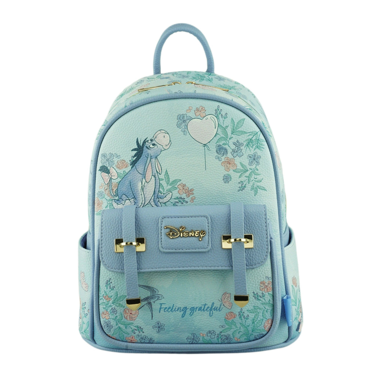 Disney Eeyore - 11" Vegan Leather Mini Backpack - Peek A Boo
