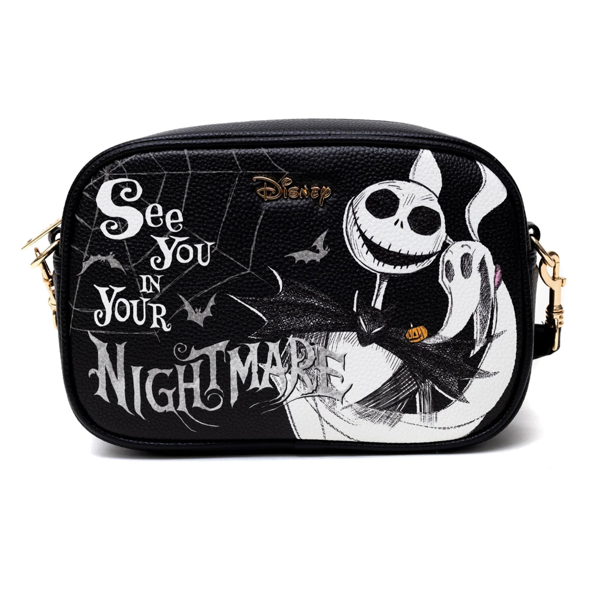 Disney Nightmare Before Christmas - Jack And Zero 6.50 Inch Vegan Leather Crossb