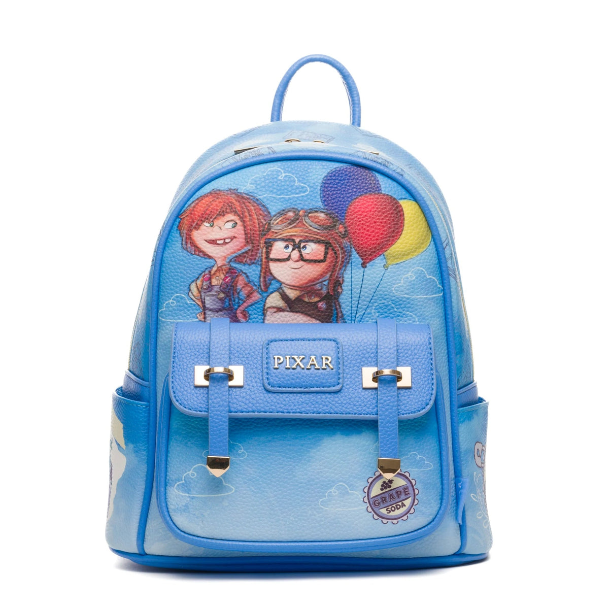 Disney Up - 11" Vegan Leather Mini Backpack With Dust Coverr