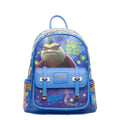 Disney Monsters Inc. - Roz 11" Vegan Leather Mini Backpack With Dust Coverr