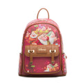 Disney Seven Dwarfs - 11" Vegan Leather Mini Backpack With Dust Coverr