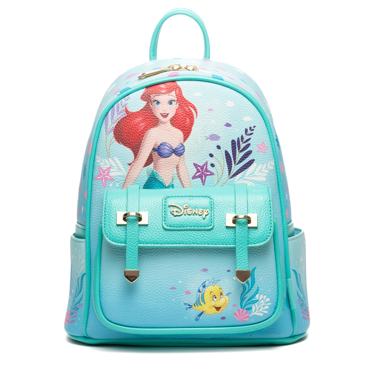 Disney The Little Mermaid Ariel 11" Vegan Leather Mini Backpack