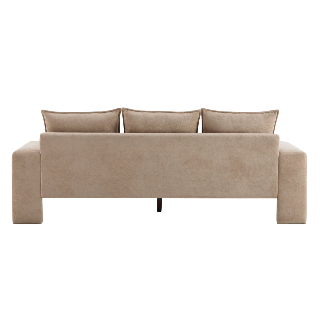 Algora 84.5 in. 3 Seater Modern Upholstered Velvet Sofa