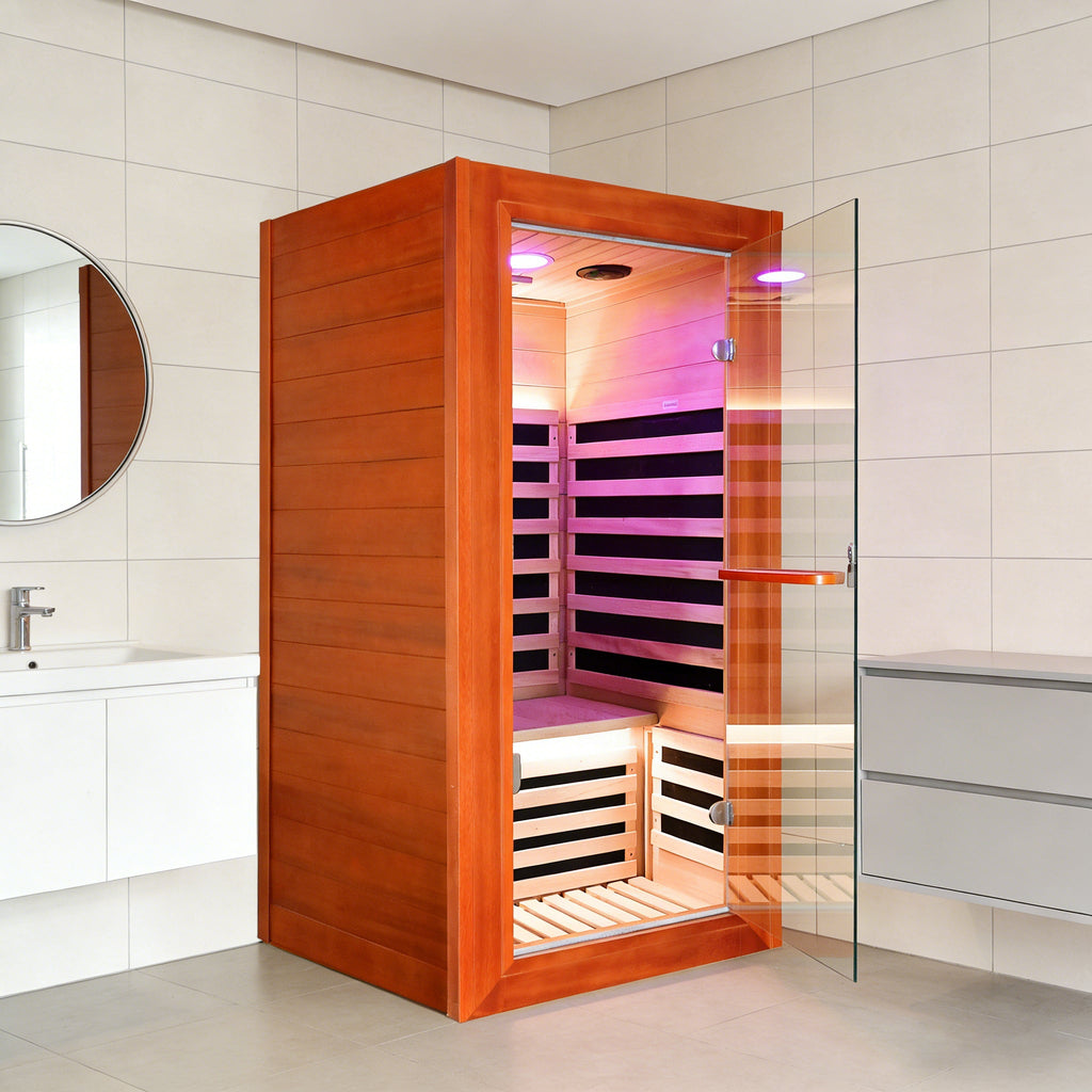 1020W African Oguman Single Mini Far Infrared Sauna Room