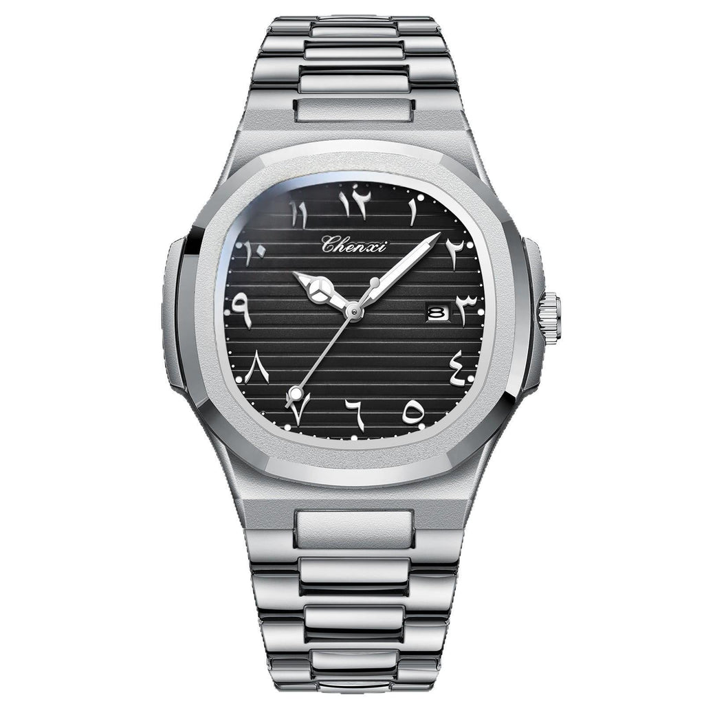 Classic Stainless Steel Quartz Watch For Men