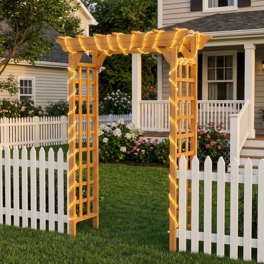 Wooden Arbor for Wedding and Garden Use