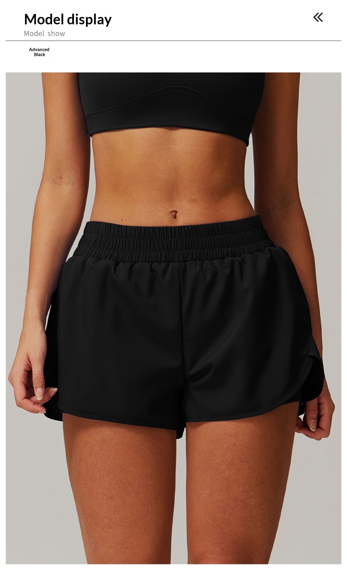 Zechuang Flap Pocket Pants Nude Quick-Drying Yoga Shorts Fake Two-Piece Sports Hip-Lifting Shorts Running Fitness Yoga Pants 4001