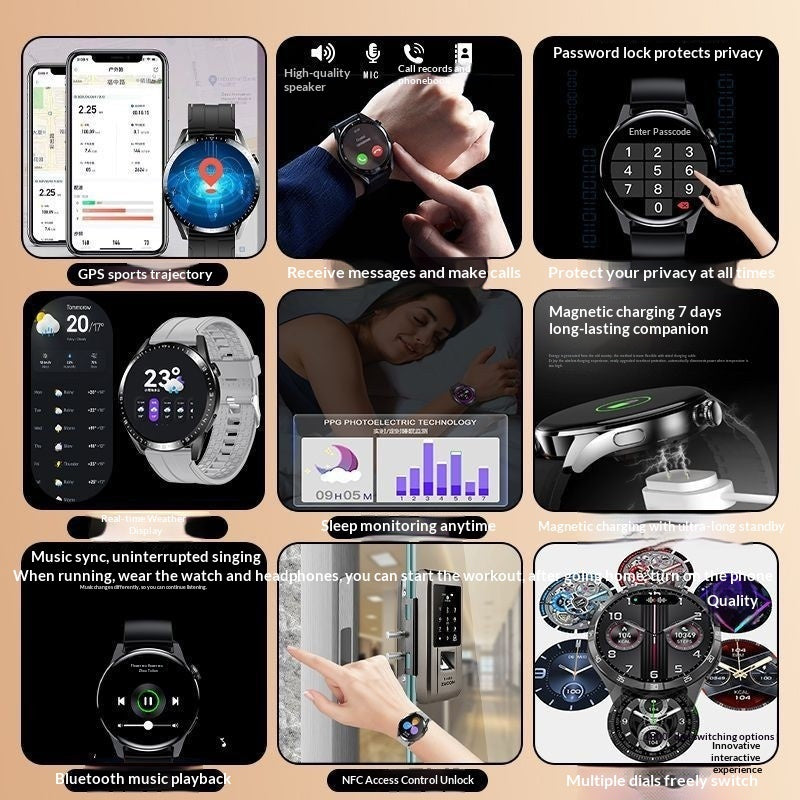 High-end GT8 Bluetooth Calling Smartwatch