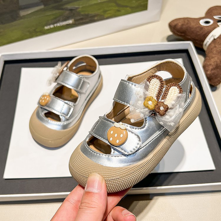 Girl Baby Cute Pendant Sandals Summer New Children's Princess Shoes Baotou Little Girl Soft Soled Shoes