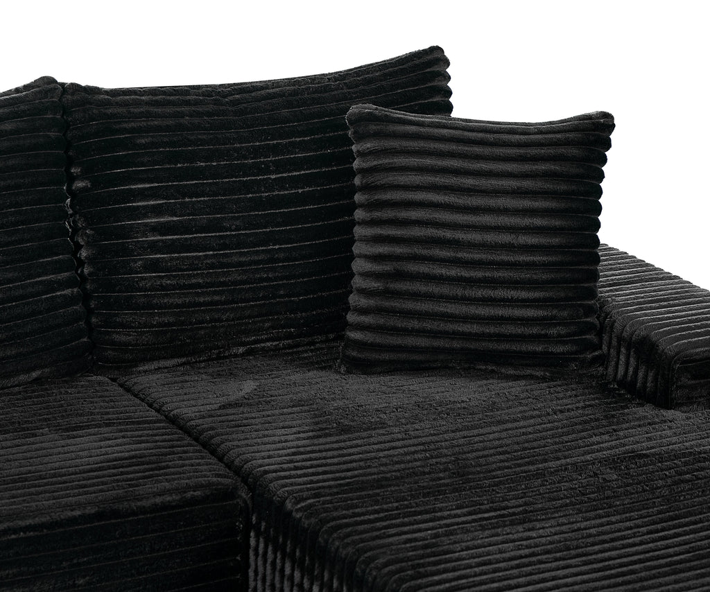 94.06 Inch Right Chaise L Shaped Boneless Cloud Sectional Sofa