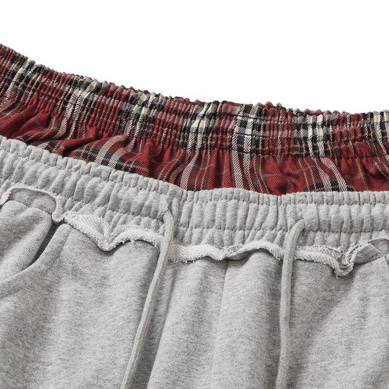 Retro Striped Embroidered Athletic Shorts