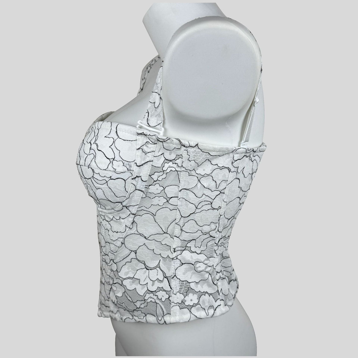 Micro-perforated Color-block Mesh Strapless Camisole For Women