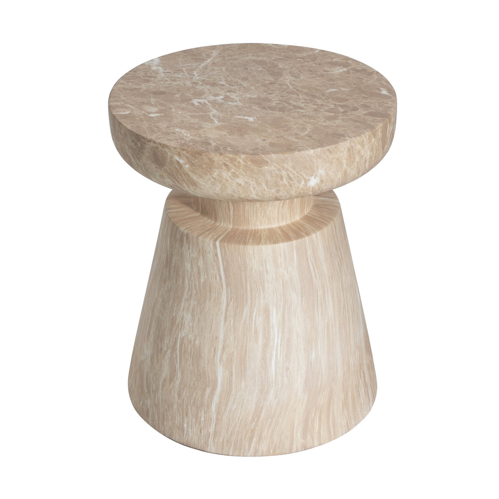Outdoor Ponti Travertine Side Table
