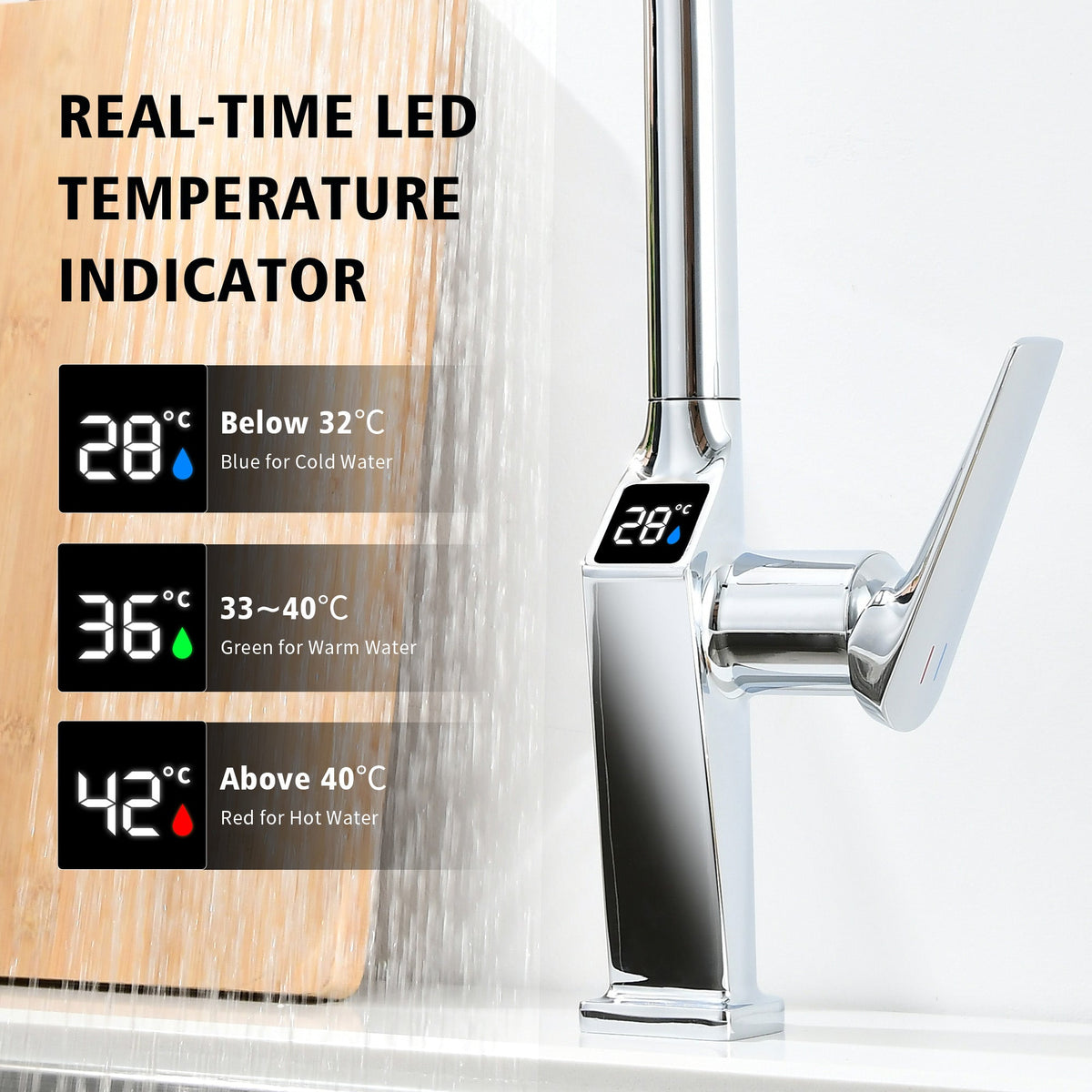 Touchless Chrome Kitchen Faucet