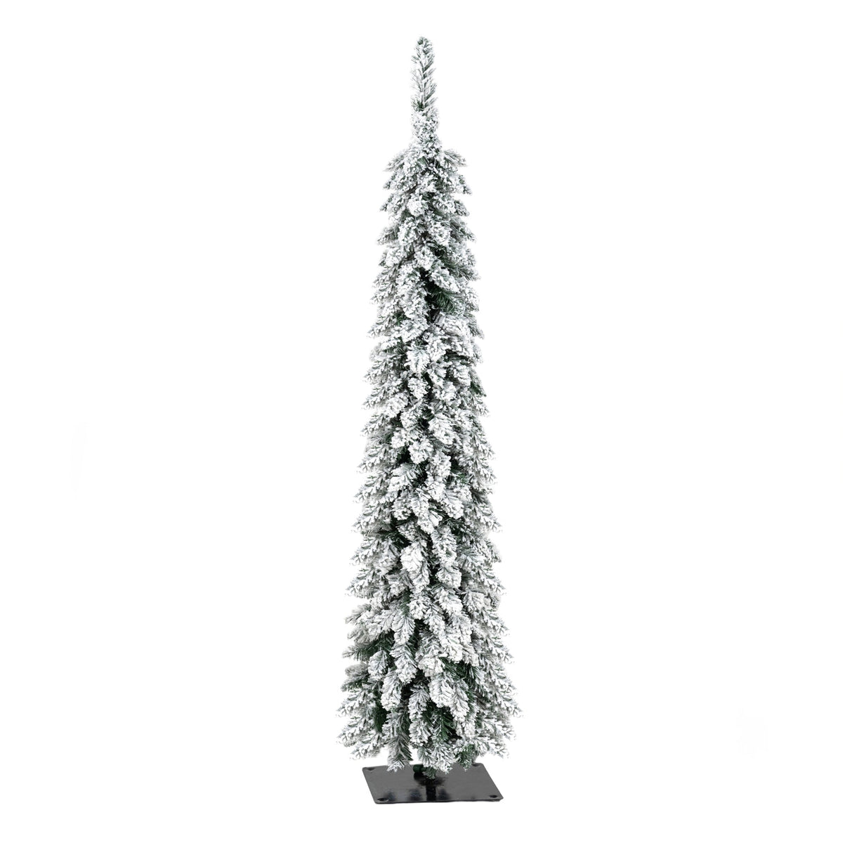4 Pack Pre-Flocked Pencil Christmas Trees